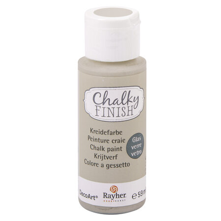 Peinture craie chalky pour matériau non poreux gris