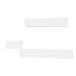 vidaXL Ensemble de meubles TV 5 Pièces Blanc Bois d'ingénierie
