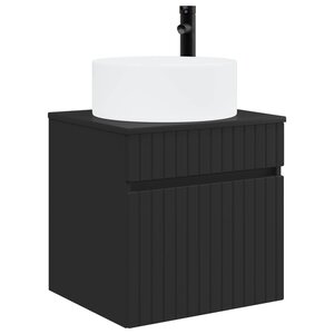 vidaXL Meuble de lavabo mural Noir 49 x 44 5 x 65 5 cm