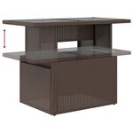 vidaXL Ensemble de Canapés de Jardin 6 Pièces avec Coussins Marron Poly Rattan