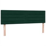 vidaXL Sommier à lattes de lit et matelas vert foncé 160x220cm velours