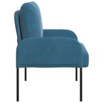 vidaXL Canapés avec coussin 55cm Bleu Contreplaqué