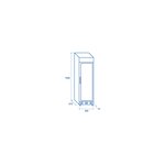 Armoire à boisson réfrigérée vitrée verticale avec panneau publicitaire - 350 l - cool head - r600a - acier inoxydable1595vitrée/ba