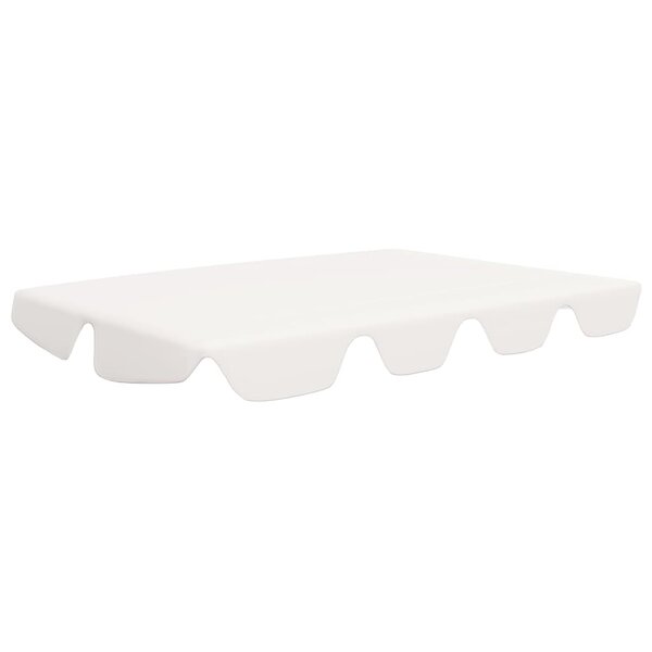 vidaXL Toit de rechange de balançoire blanc 188/168x145/110 cm