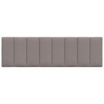 vidaXL Coussin de tête de lit taupe 160 cm tissu