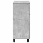 vidaXL Unité de vanité de salle de bain Gris béton 60 x 35 x 80 cm