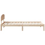vidaXL Cadre de lit avec tête de lit 80x200 cm Pin massif