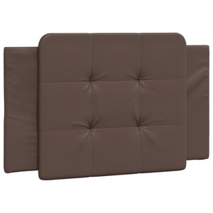 vidaXL Coussin de tête de lit Zadar marron 80 cm similicuir