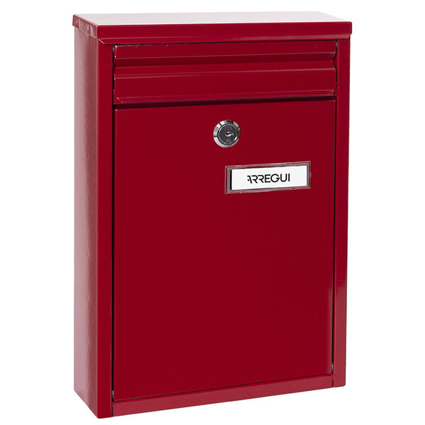 Boîte aux Lettres en Acier  Zaguán E5756  Avec Fente Arrière  Rouge