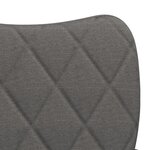 vidaXL Chaises à manger lot de 2 gris foncé tissu