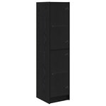 vidaXL Haut Armoire Chêne noir 35 x 37 x 142 cm Bois d'ingénierie
