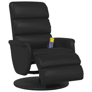 vidaXL Fauteuil de massage inclinable Noir 71 x 98 x 106 cm