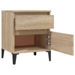 vidaXL Tables de chevet 2 Pièces Chêne sonoma 40x35x50 cm