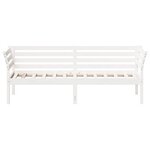 vidaXL Lit de jour sans matelas blanc 90x190 cm bois de pin massif