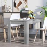 vidaXL Table à dîner Sonoma gris 140x74 5x76 cm Bois d'ingénierie