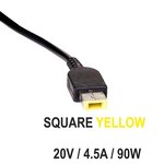 Bloc d'alimentation AK-ND-29 pour portable 20 V 4,5 A 90 W Connecteur rectangle jaune AKYGA