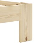 vidaXL Cadre de lit bois de pin massif 90x200 cm