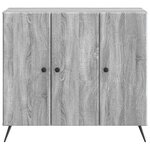 vidaXL Buffet Sonoma gris 89 x 34 5 x 80 cm Bois d'ingénierie