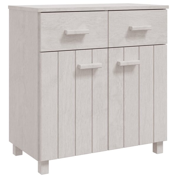 vidaXL Buffet HAMAR Blanc 79x40x80 cm Bois massif de pin