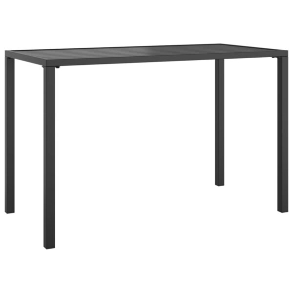 vidaXL Table à manger de jardin anthracite 110x54x70 cm acier