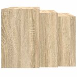 vidaXL Tables gigognes 3 Pièces chêne sonoma bois d'ingénierie