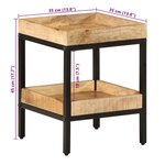 vidaXL Table d'appoint Marron 35 x 35 x 45 cm bois de manguier massif