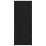 vidaXL Cabinet de Bureau Chêne noir 60 x 32 x 153 Bois d'ingénierie