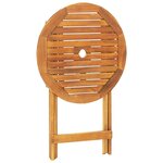 vidaXL Ensemble de bistro 3 Pièces anthracite tissu et bois massif