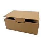 Lot de 150 boites postales à tirettes marrons : 310 x215 x 70 mm petite cannelure
