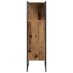 vidaXL Ensemble de mobilier de salle de bain avec porte 3 Pièces Marron