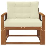 vidaXL Sofa de milieu extérieur Naturel