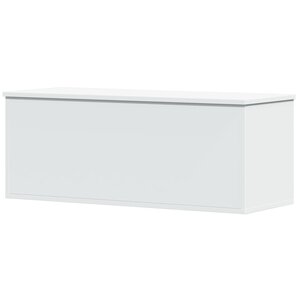 vidaXL Boîte de rangement blanc 90x35x35 cm bois d'ingénierie