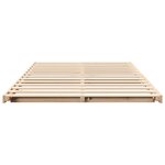 vidaXL Cadre de lit surélevé Marron 120 x190 cm Bois massif en pin