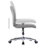 vidaXL Chaises à manger lot de 2 gris clair tissu