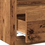 vidaXL Table de chevet vieux bois 40x40x50 cm bois d’ingénierie