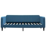 vidaXL Lit de repos sans matelas bleu 90x200 cm velours