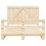 vidaXL Cadre de lit sans matelas avec tête de lit 160x200 cm