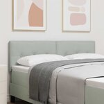 Tête de lit vidaXL capitonnée en velours gris clair de 160 cm