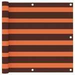 vidaXL Écran de balcon Orange et marron 90x500 cm Tissu Oxford