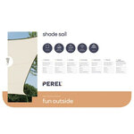 Perel Voile d'ombrage carrée 5 m Couleur crème GSS4500