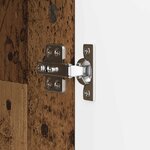 vidaXL Meuble TV Bois ancien 99 x 34 5 x 50 cm Bois d'ingénierie
