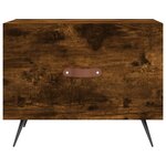 vidaXL Tables basses 2 Pièces chêne fumé 50x50x40 cm bois d'ingénierie