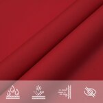 vidaXL Voile de parasol tissu oxford triangulaire 3x4x4 m rouge