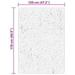 vidaXL Tapis HUARTE à poils courts doux et lavable crème 120x170 cm