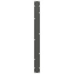 vidaXL Pieds de table à manger en U 2 pièces Anthracite 100 x (72-73) cm Acier