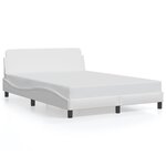 vidaXL Cadre de lit Dover blanc 120x200 cm similicuir