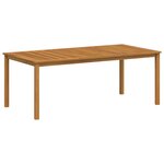 Ensemble de Salle à Manger de Jardin vidaXL 7 Pièces Beige Poly Rattan Acacia