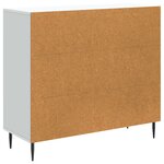 vidaXL Buffet Blanc 89 x 34 5 x 80 cm Bois d'ingénierie