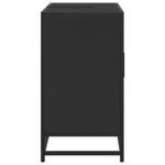vidaXL Armoire lavabo de salle de bain noir 80x33x60cm bois ingénierie