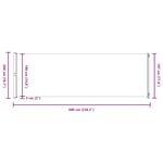 vidaXL Auvent latéral rétractable de patio 200x600 cm Crème
